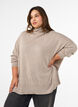 V&auml;lj&auml; pooloneulepusero, Beige, Model image number 0