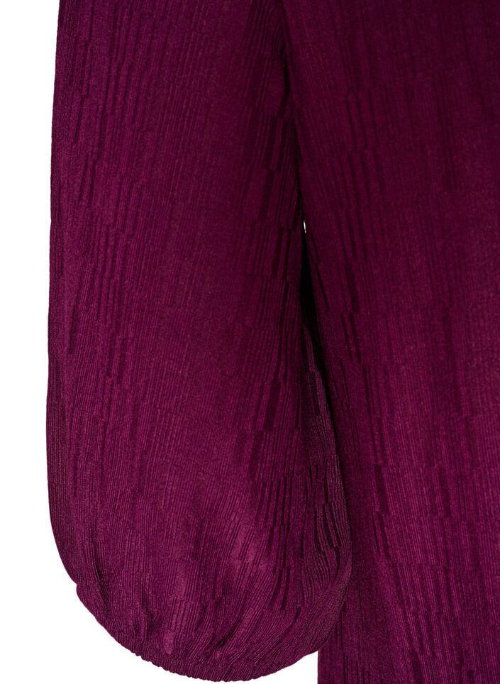 Mekko ilmapallomaisella siluetilla ja rakenteella, Punainen, Packshot image number 3