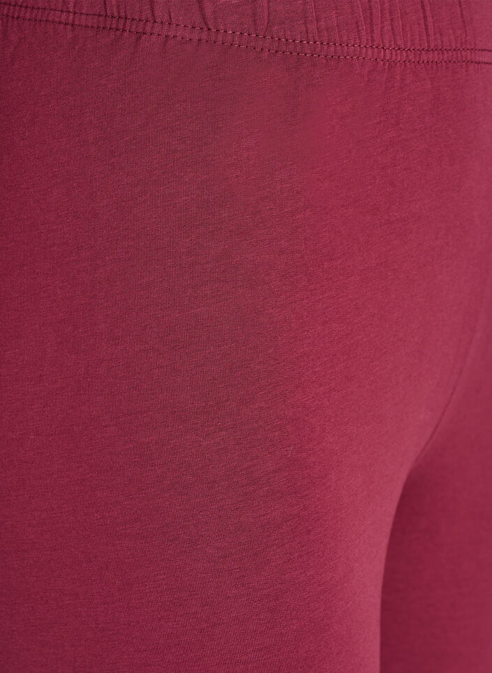 Puuvillaleggingsit vuorella, Tumma Bordeaux, Packshot image number 2