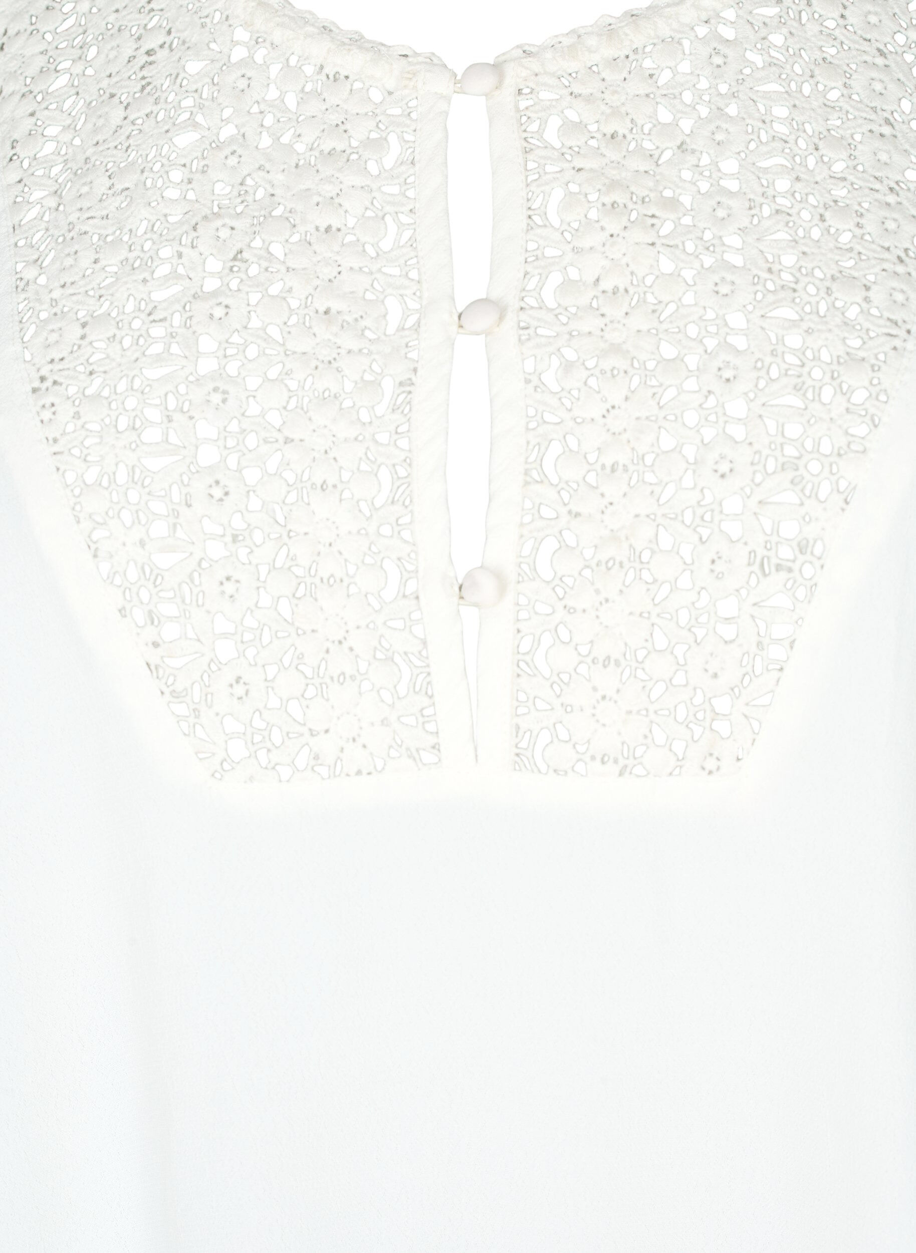 Zizzi Viskoosipusero puolipitkill&auml; hihoilla ja kirjotuilla yksityiskohdilla, Snow White, Packshot image number 2