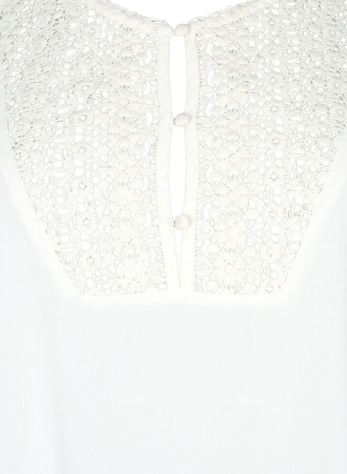 Viskoosipusero puolipitkill&auml; hihoilla ja kirjotuilla yksityiskohdilla, Snow White, Packshot image number 2