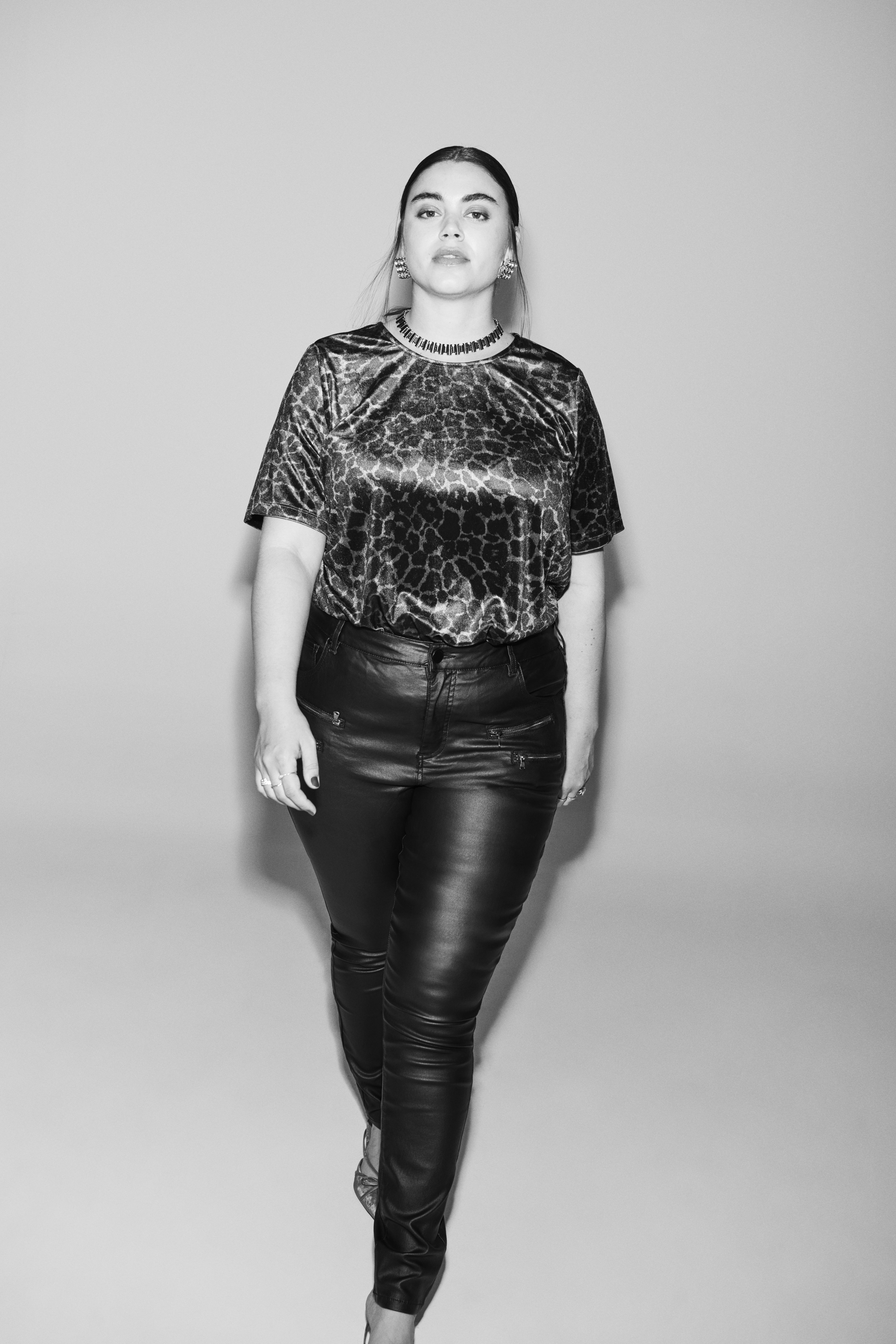 Zizzi Velourtoppi leopardikuvioinen, , Model