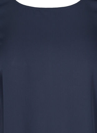 Yksivärinen pusero 3/4-pituisilla hihoilla, Night Sky, Packshot image number 2