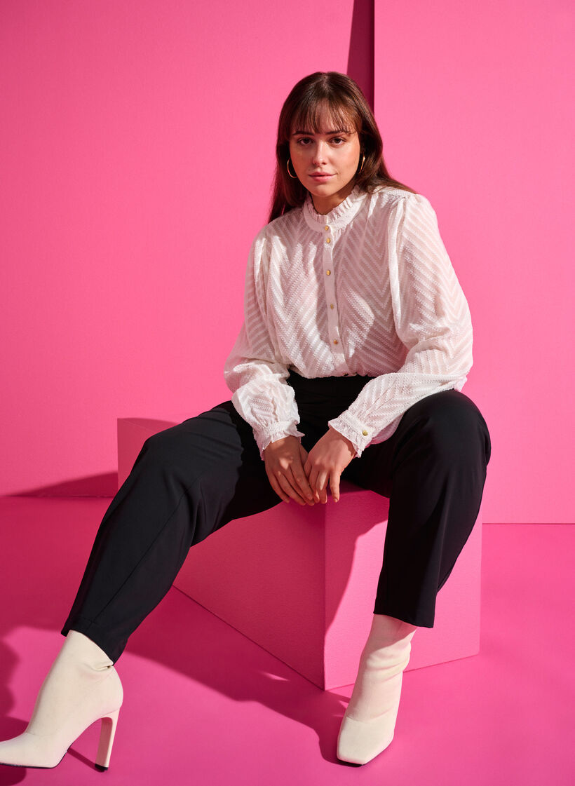 Paitapusero, jossa on röyhelöitä ja kuvioitu koostumus, Snow White, Image image number 0