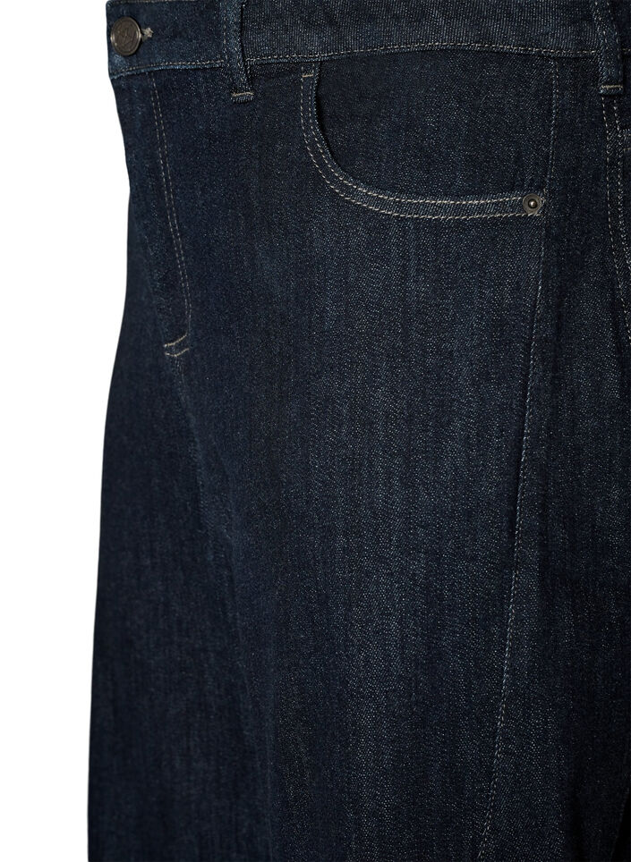 Barrel fit -farkut korkealla vy&ouml;t&auml;r&ouml;ll&auml;, Sininen, Packshot image number 2