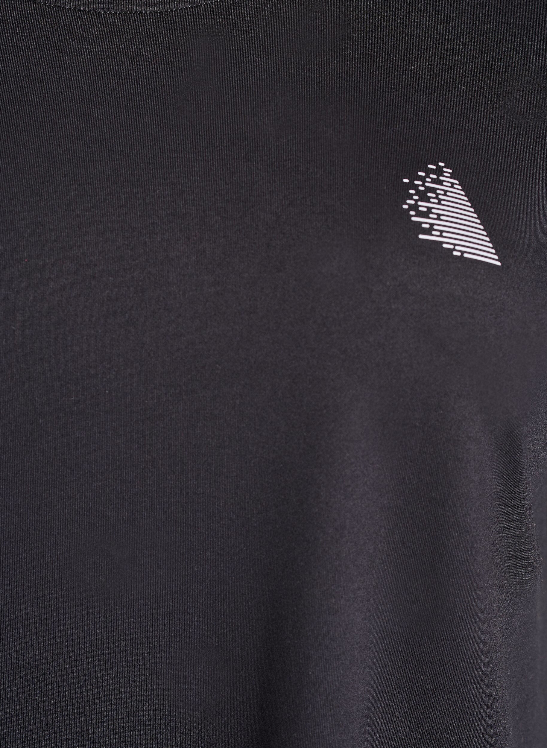 Zizzi Yksiv&auml;rinen treeni-T-paita, Musta, Packshot image number 2