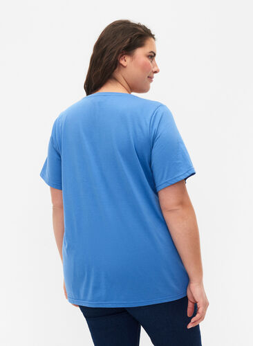 FLASH – kuviollinen t-paita, Ultramarine, Model image number 1
