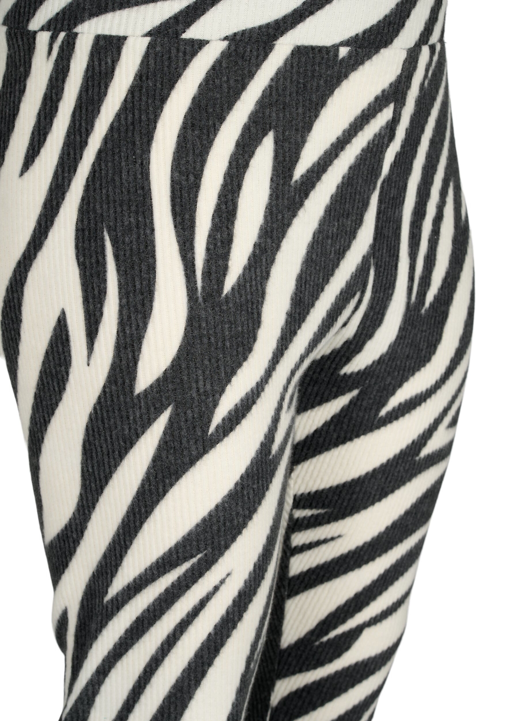 Zizzi Leggingsit seeprakuviolla, White Zebra, Packshot image number 2