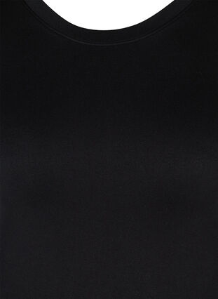 Yksivärinen ja saumaton aluspaita lasketteluun, Black, Packshot image number 2