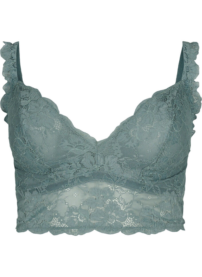 Pitsinen bralette ilman kaaritukea, Balsam Green Ass, Packshot image number 0