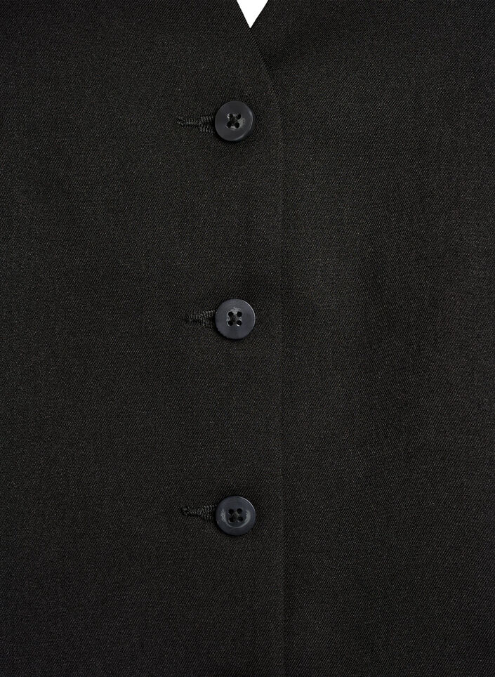 Liivi nappikiinnityksell&auml;, Musta, Packshot image number 2