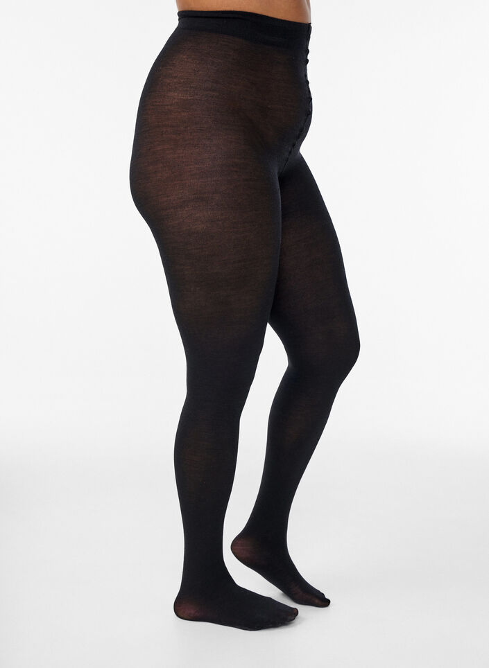 Villaiset sukkahousut, Musta, Packshot image number 0