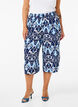 Culotte-housut viskoosia painatuksella, Blue Ethnic AOP, Model image number 2