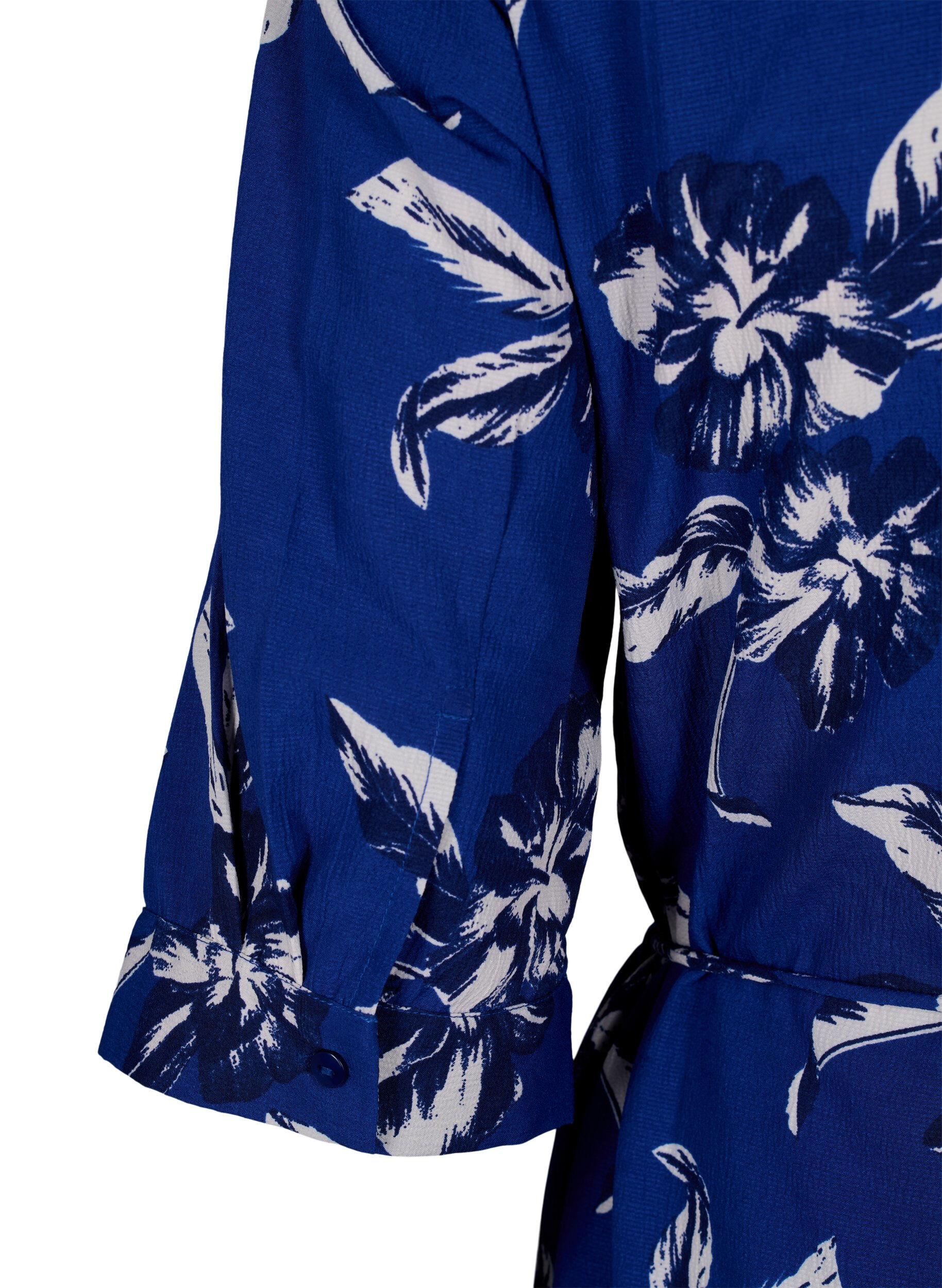 Zizzi FLASH - Kukkakuvioinen paitamekko, Navy Blazer Flower, Packshot image number 3