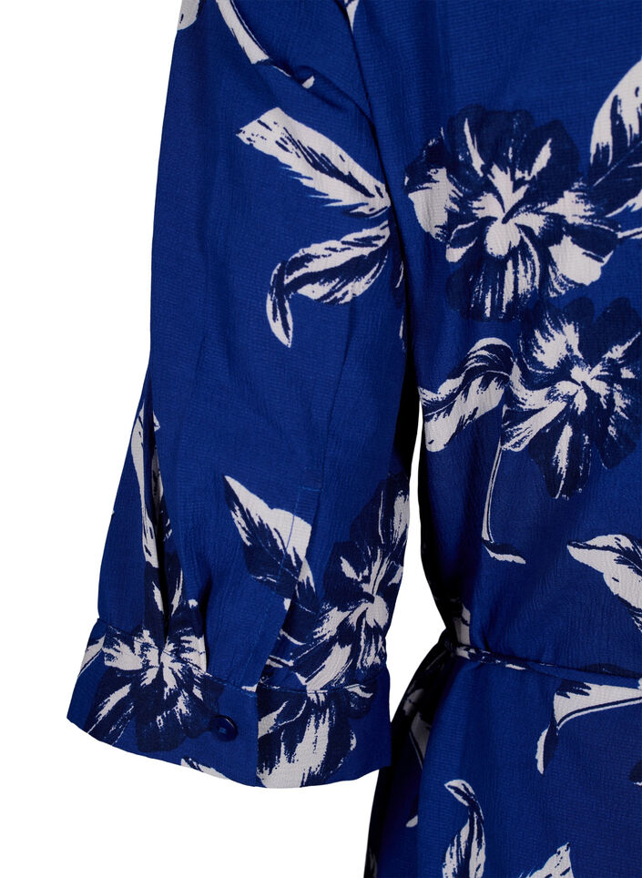 FLASH - Kukkakuvioinen paitamekko, Navy Blazer Flower, Packshot image number 3