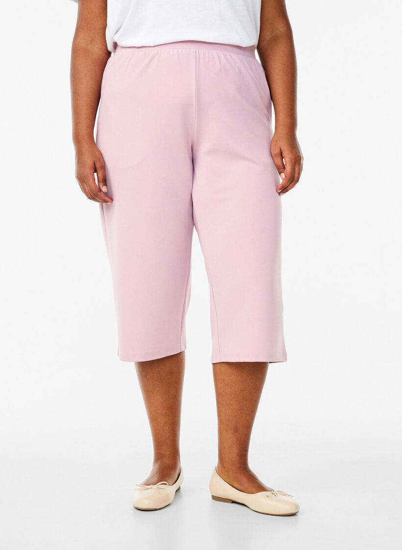 Korkeavy&ouml;t&auml;r&ouml;iset polvihousut rennolla istuvuudella, Punainen, Model image number 2