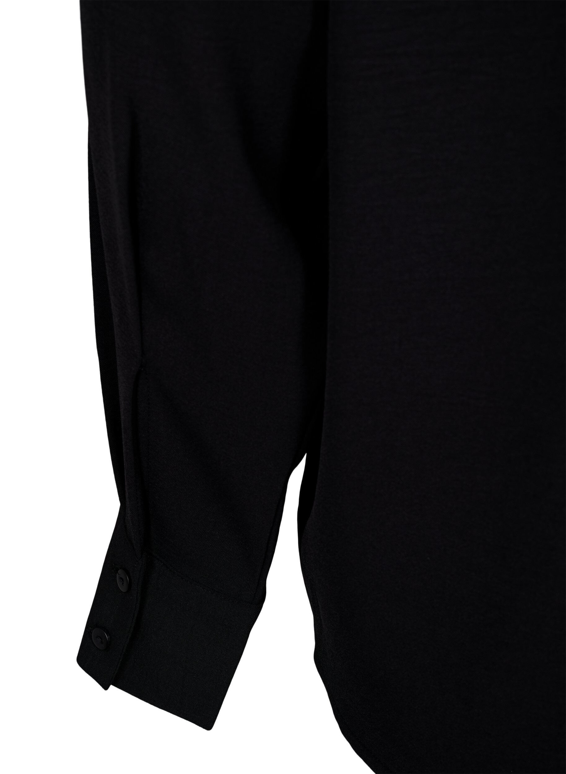 Zizzi Pusero pitsikoristeilla, Black, Packshot image number 3