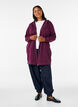 Pitk&auml; huppari vetoketjulla ja taskuilla, Violetti, Model image number 1