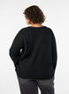 V&auml;lj&auml; neulepusero py&ouml;re&auml;ll&auml; p&auml;&auml;ntiell&auml;, Musta, Model image number 2