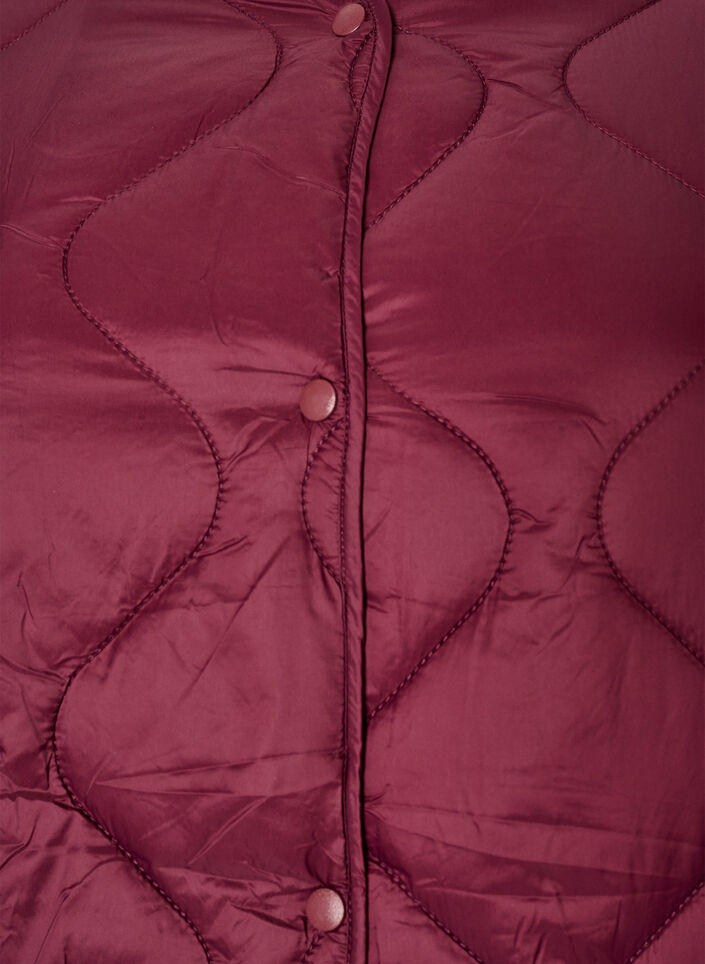 Tikkitakki painonapeilla ja py&ouml;re&auml;ll&auml; p&auml;&auml;ntiell&auml;, Tumma Bordeaux, Packshot image number 2