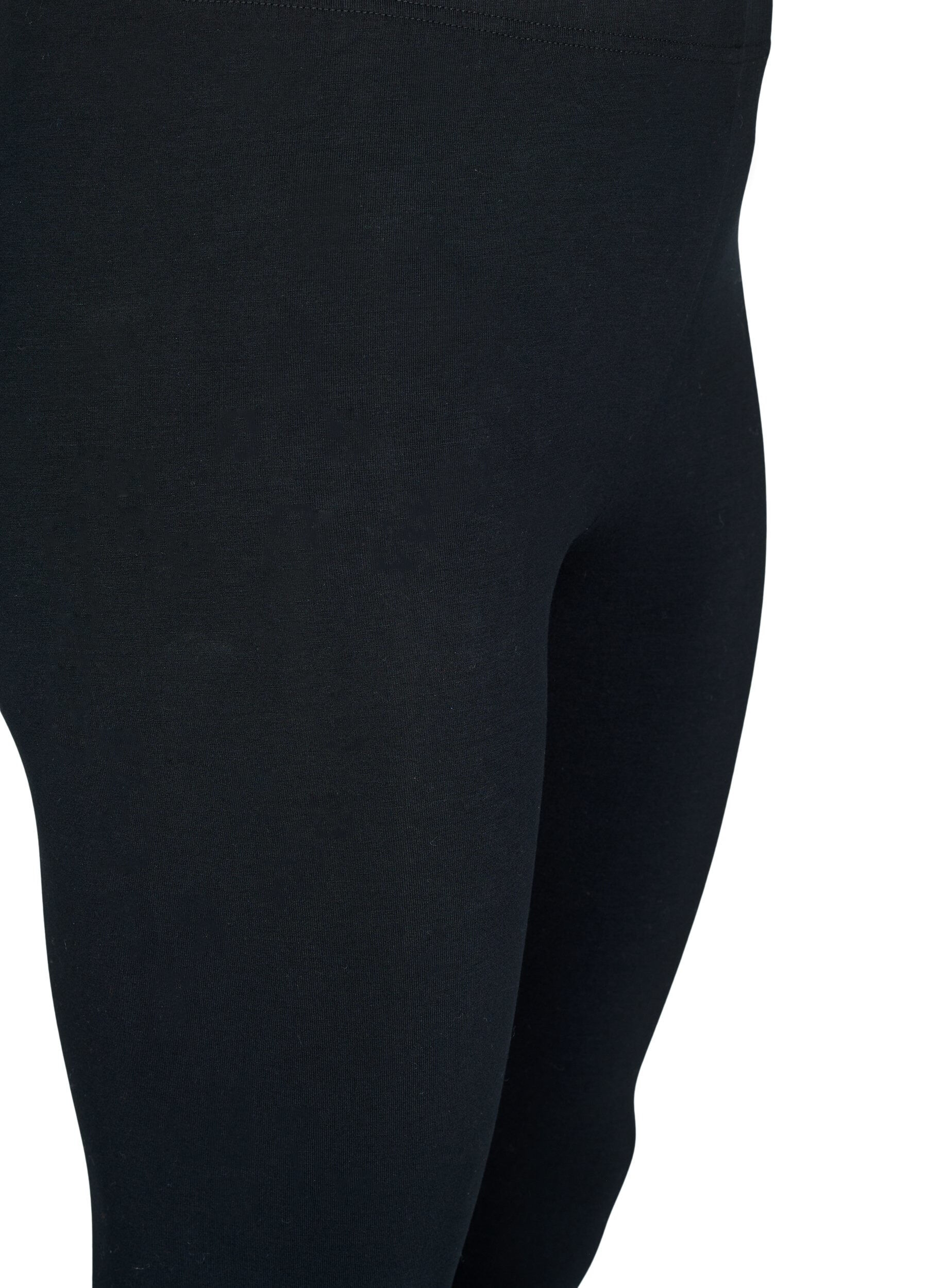ZizziPerusleggingsit extrapitk&auml;ll&auml; lahkeella, Musta, Packshot image number 2