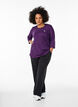 Treeniyl&auml;osa 3/4-hihoilla, Violetti, Model image number 1