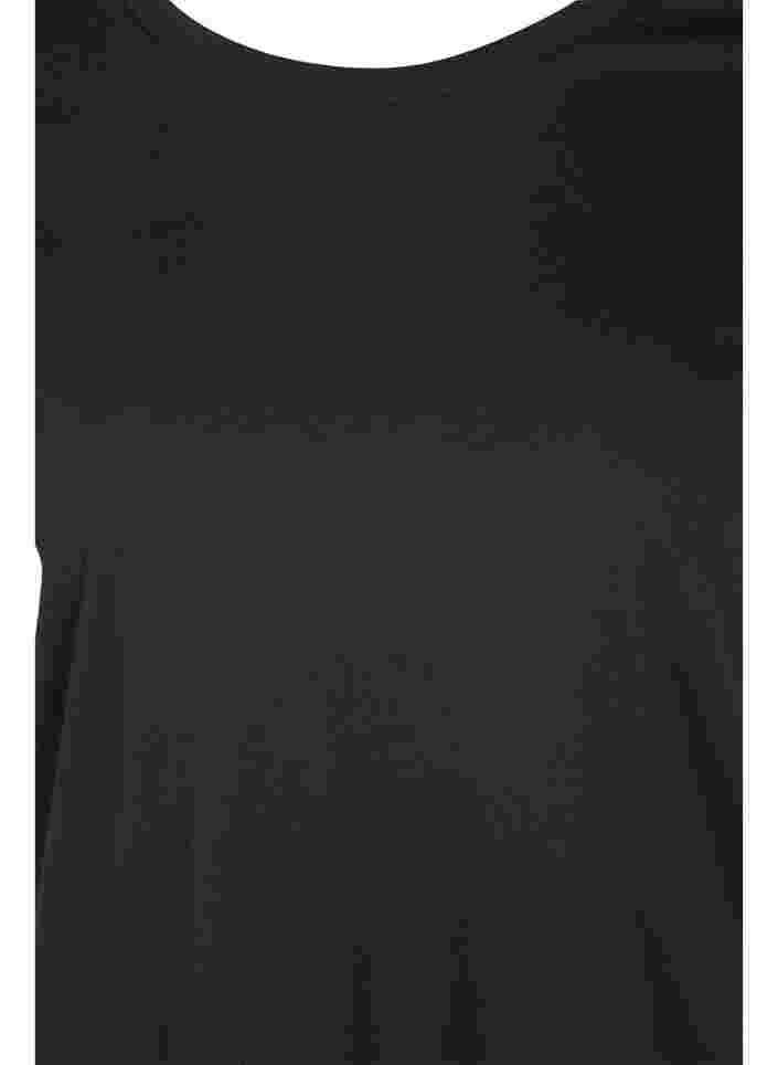 Perus t-paita puuvillasta, Black, Packshot image number 2