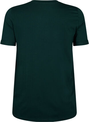 Puuvillainen t-paita v-pääntiellä, Scarab, Packshot image number 1