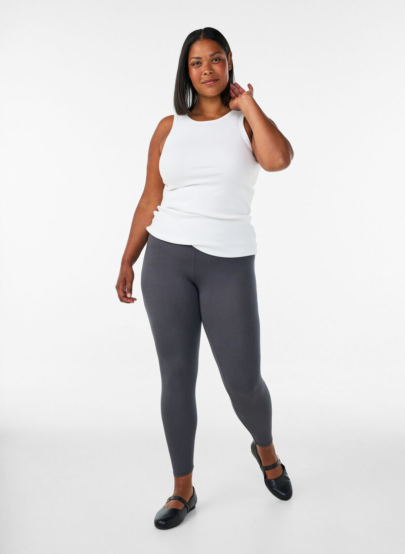 Perusleggingssit viskoosista, Harmaa, Model image number 1