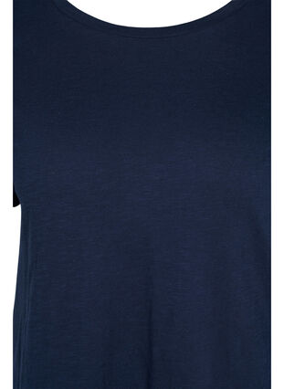 Puuvillainen t-paita lyhyillä hihoilla, Navy Blazer, Packshot image number 2
