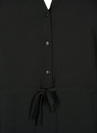 Mekko, jossa on pitsiä vyötäröllä, Black, Packshot image number 2