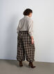 Raidallinen paita irrotettavalla kaulanauhalla, Beige, Model image number 2