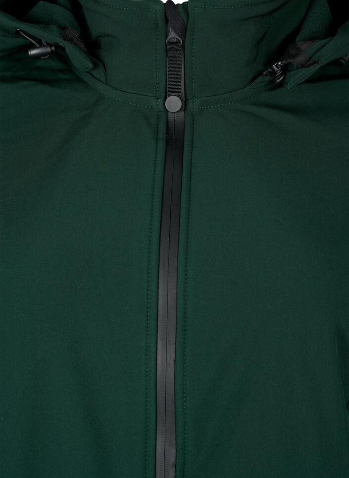 Softshell-takki irroitettavalla hupulla, Vihre&auml;, Packshot image number 2