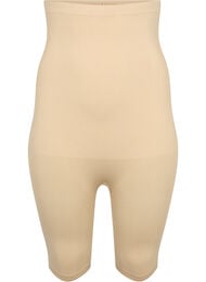 Korkeavyötäröiset shapewear-shortsit, Nude