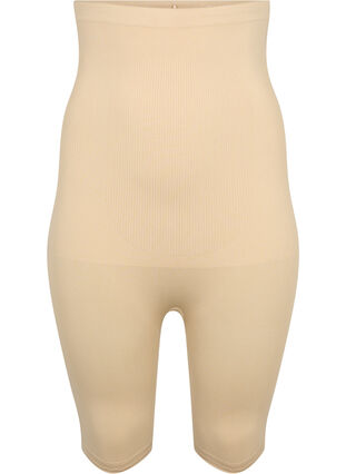 Korkeavyötäröiset shapewear-shortsit, Nude, Packshot image number 0