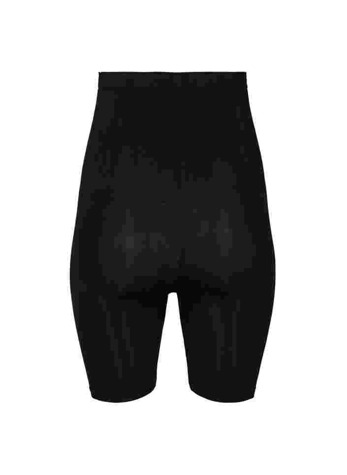 Korkeavyötäröiset shapewear-shortsit, Black, Packshot image number 1