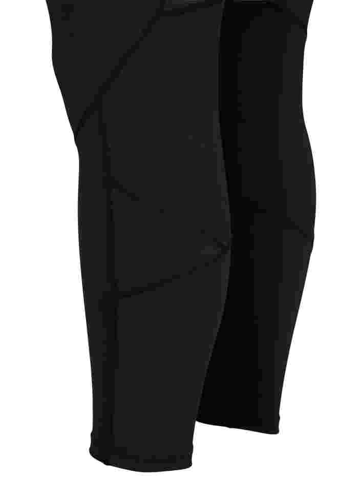 Yksiväriset treenitrikoot, Black, Packshot image number 3