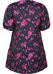 Lyhyt jacquard-kietaisumekko, Black w. Red Rose, Packshot image number 1