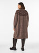 Neulemekko jacquard-kuviolla, Ruskea, Model image number 2