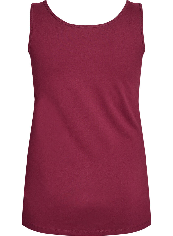 Yksiv&auml;rinen perus paita puuvillasta, Tumma Bordeaux, Packshot image number 1