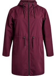 FLASH - Kevyt hupullinen parka, Punainen