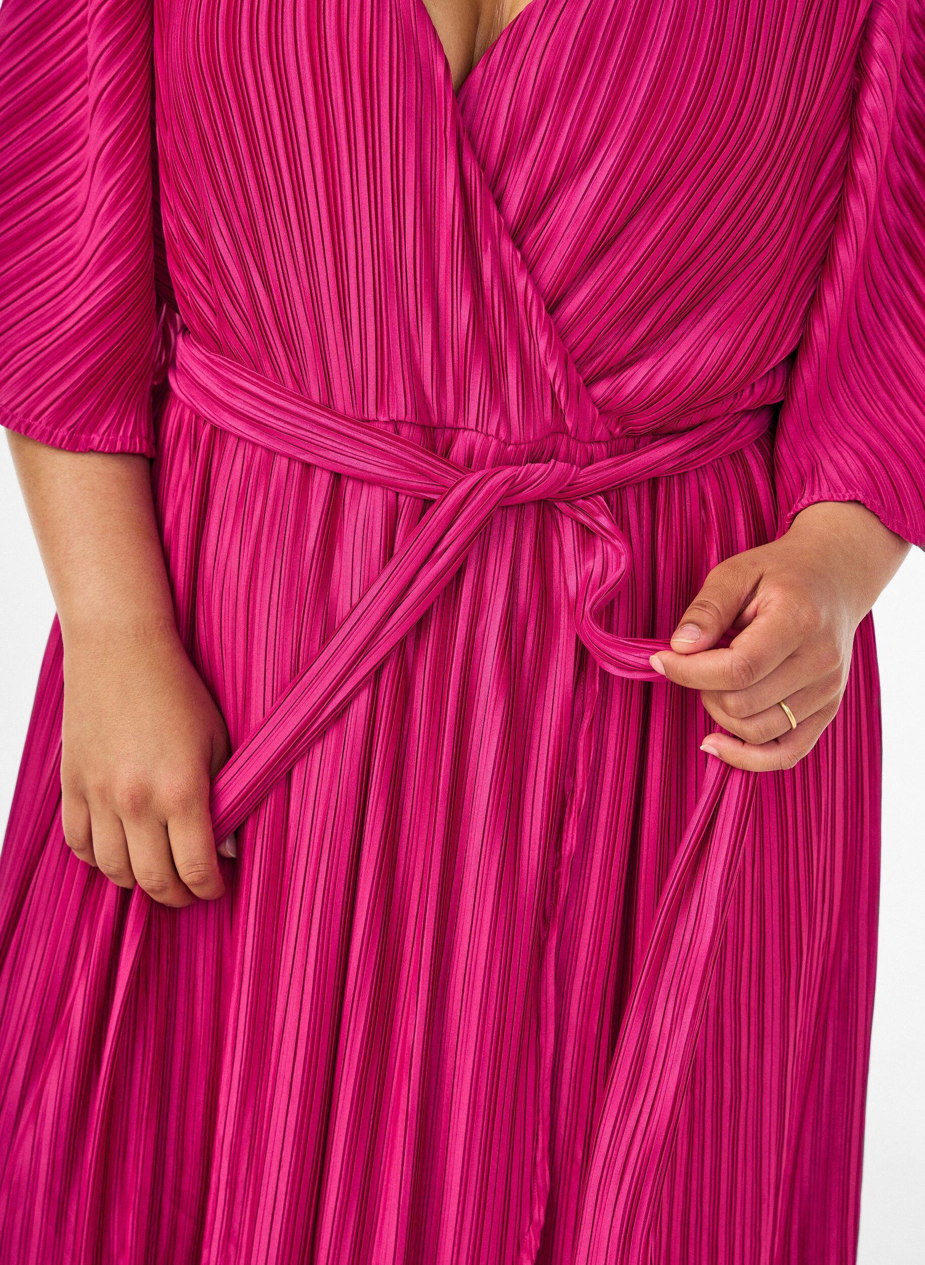 ZizziLaskosteltu midimekko lepakkohihoilla, Vaaleanpunainen, Model image number 2