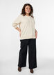 Hienoneulottu neuletakki py&ouml;re&auml;ll&auml; p&auml;&auml;ntiell&auml;, Beige, Model image number 1