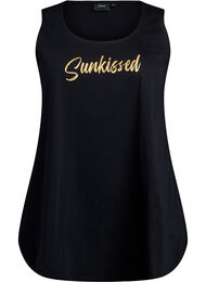 Puuvillatoppi A-mallissa, Musta