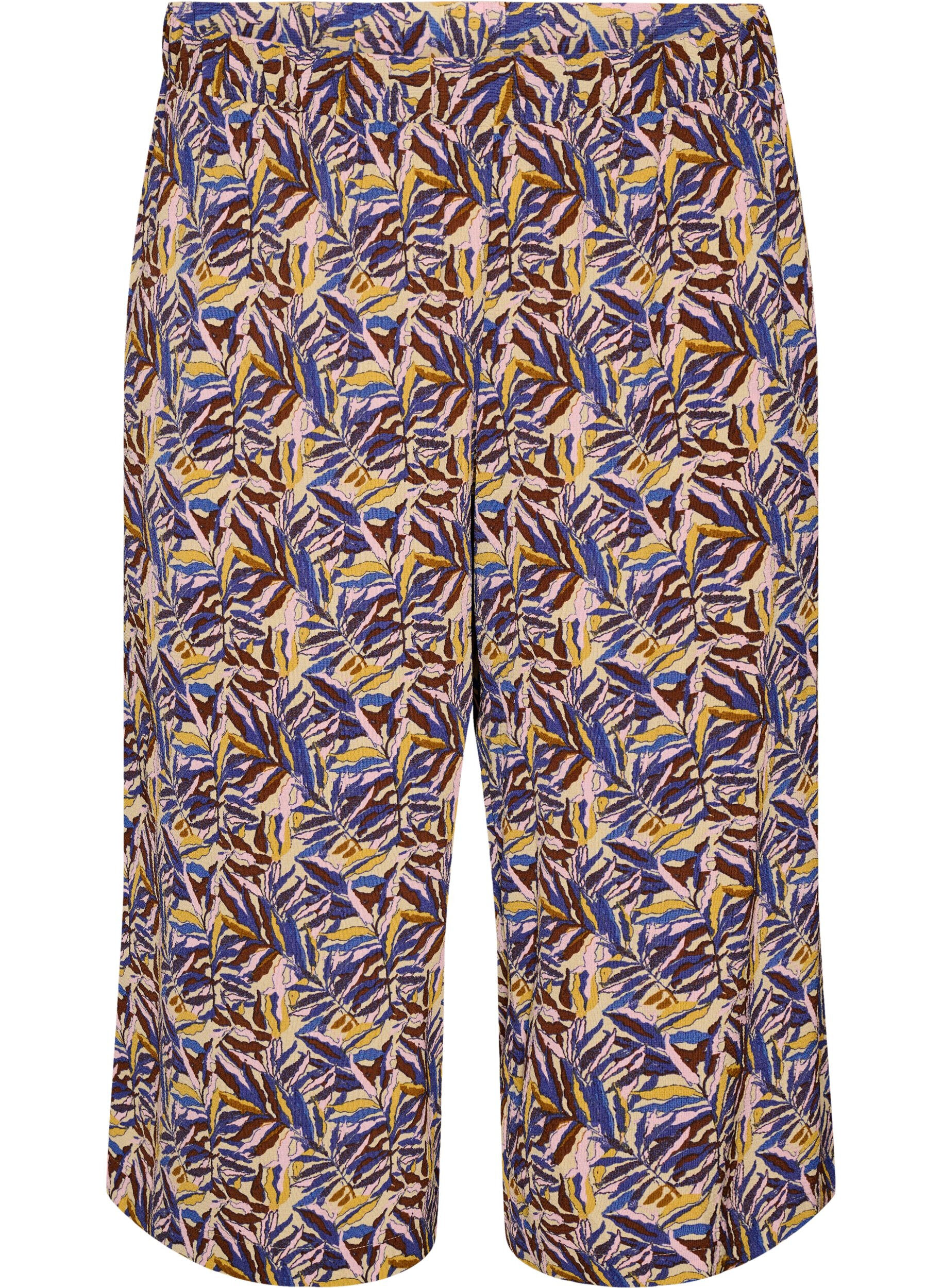 ZizziCulottes-housut kuosilla, Beige, Packshot image number 0