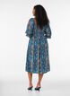 Kes&auml;mekko viskoosista paisley-kuosilla, Sininen, Model image number 1