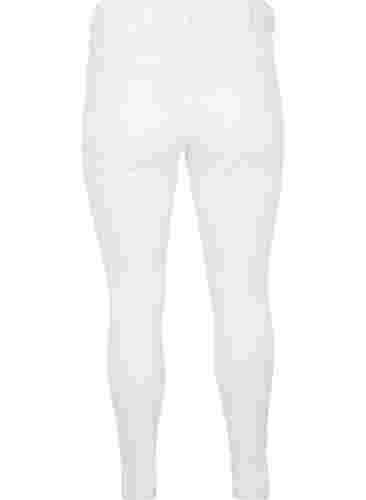 Super slim Amy-farkut korkealla vyötäröllä, White, Packshot image number 1