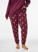 Painetut pyjamahousut, Punainen, Model image number 0