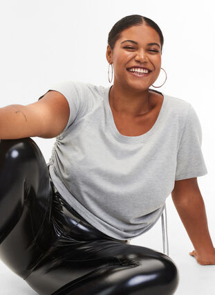 Wetlook-leggingsit, Black Shiny, Model image number 3