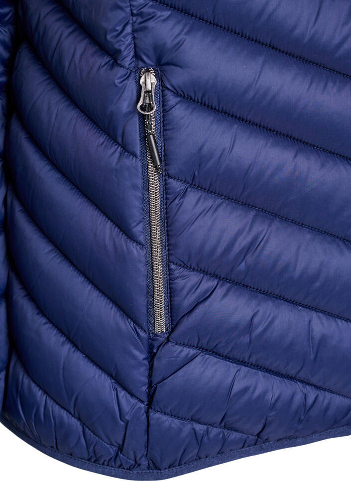 Kevyttakki hupulla, Sininen, Packshot image number 3